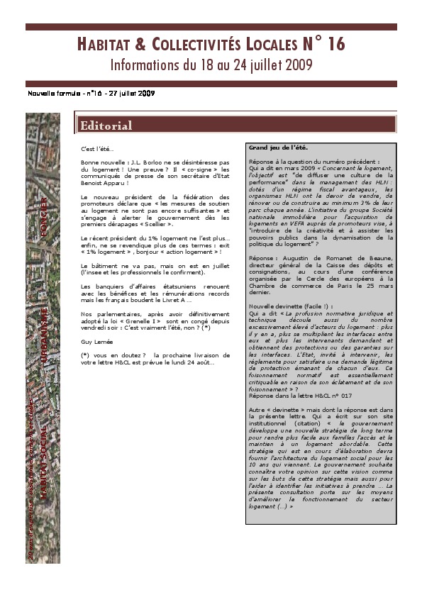 Prévisualisation de la lettre