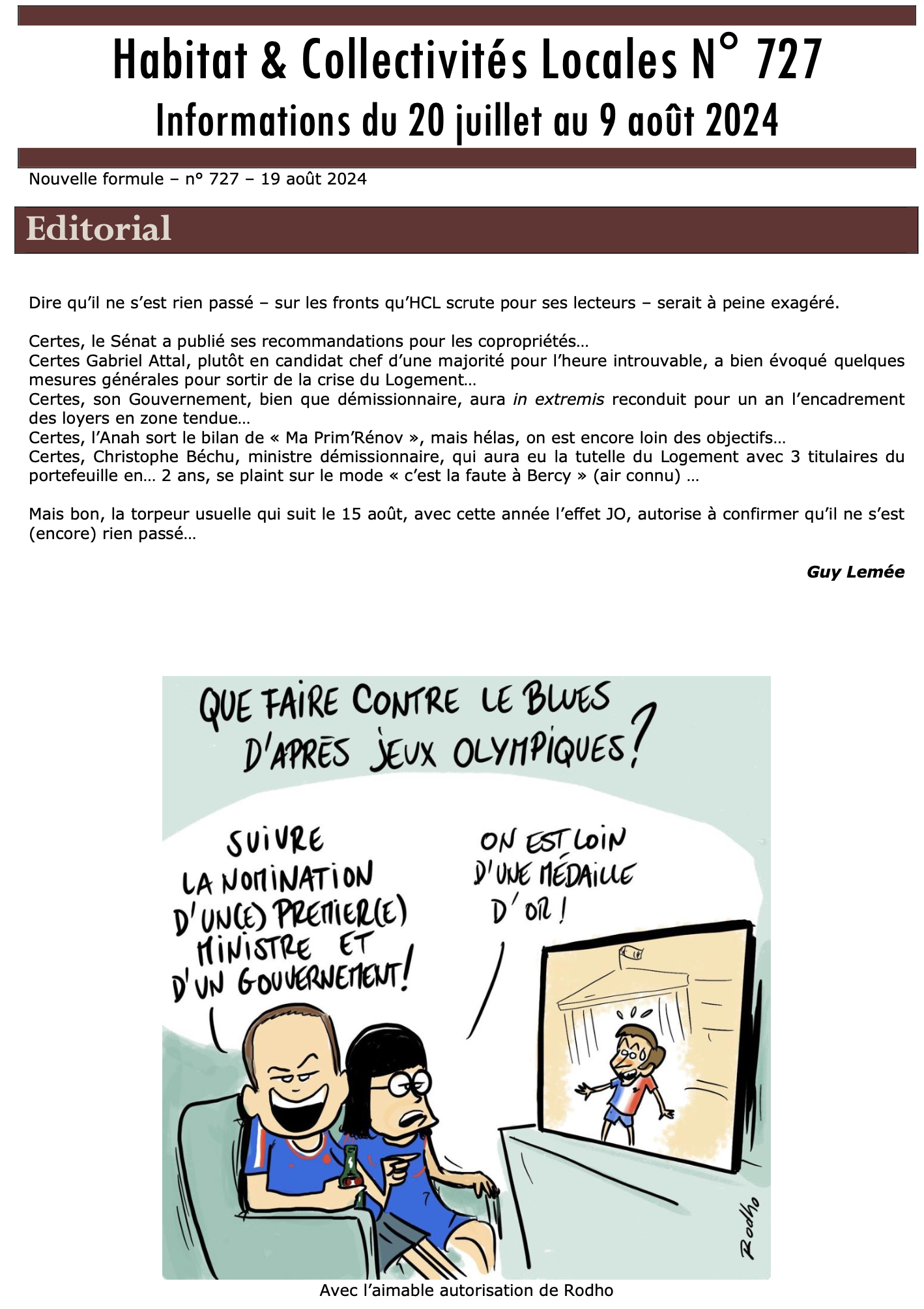 Prévisualisation de la lettre