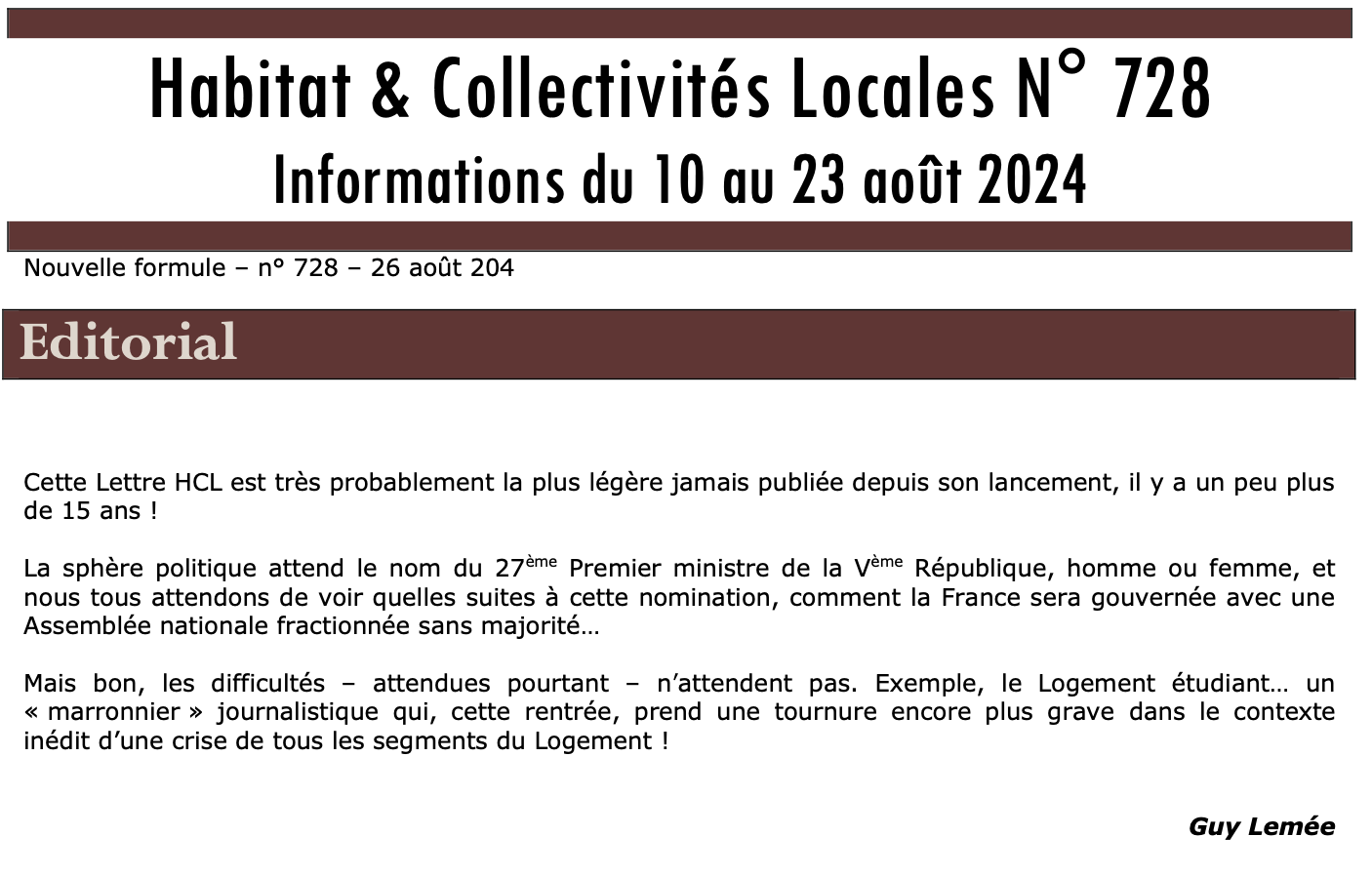 Prévisualisation de la lettre