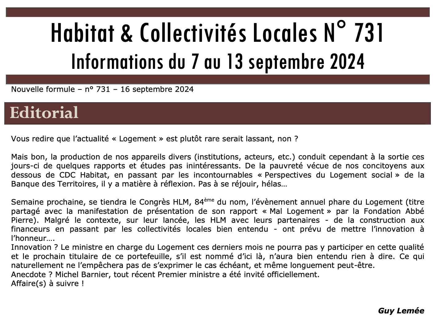 Prévisualisation de la lettre