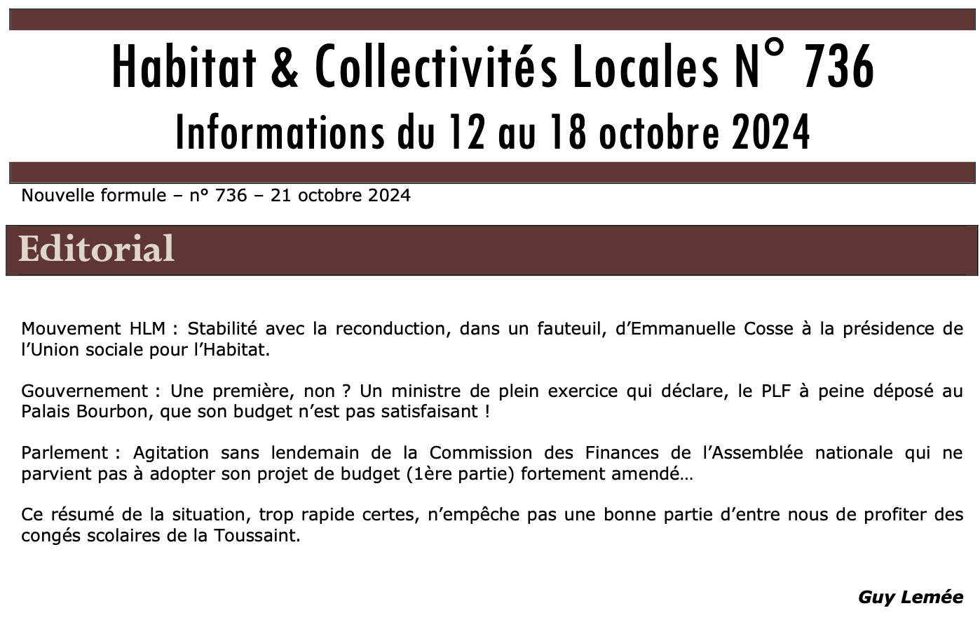 Prévisualisation de la lettre