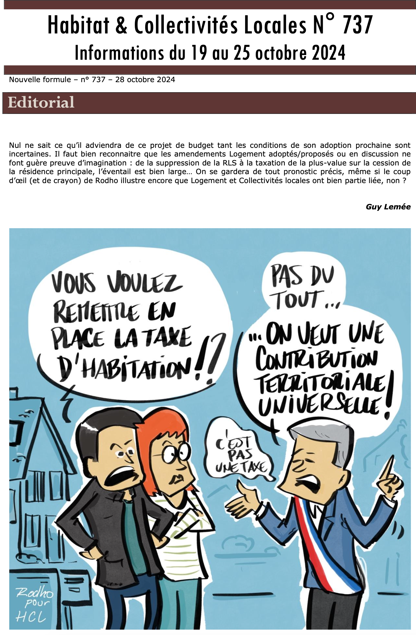 Prévisualisation de la lettre